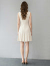 Sophisticated Pleated Cocktail Dress