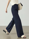 High Waisted Navy Wide Leg Pants