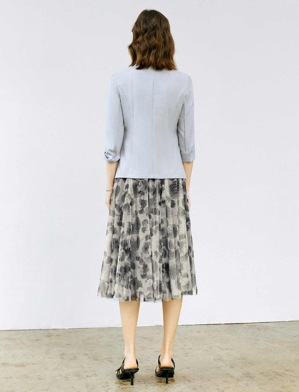 Printed A-Line Skirt