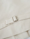 Linen Blend V-Neck Button Front Vest