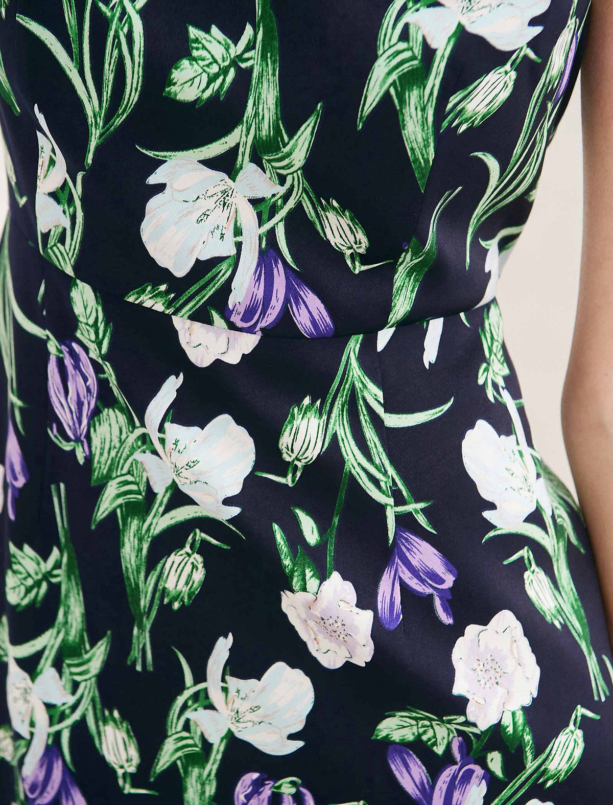 Floral Sheath Sleeveless Dress