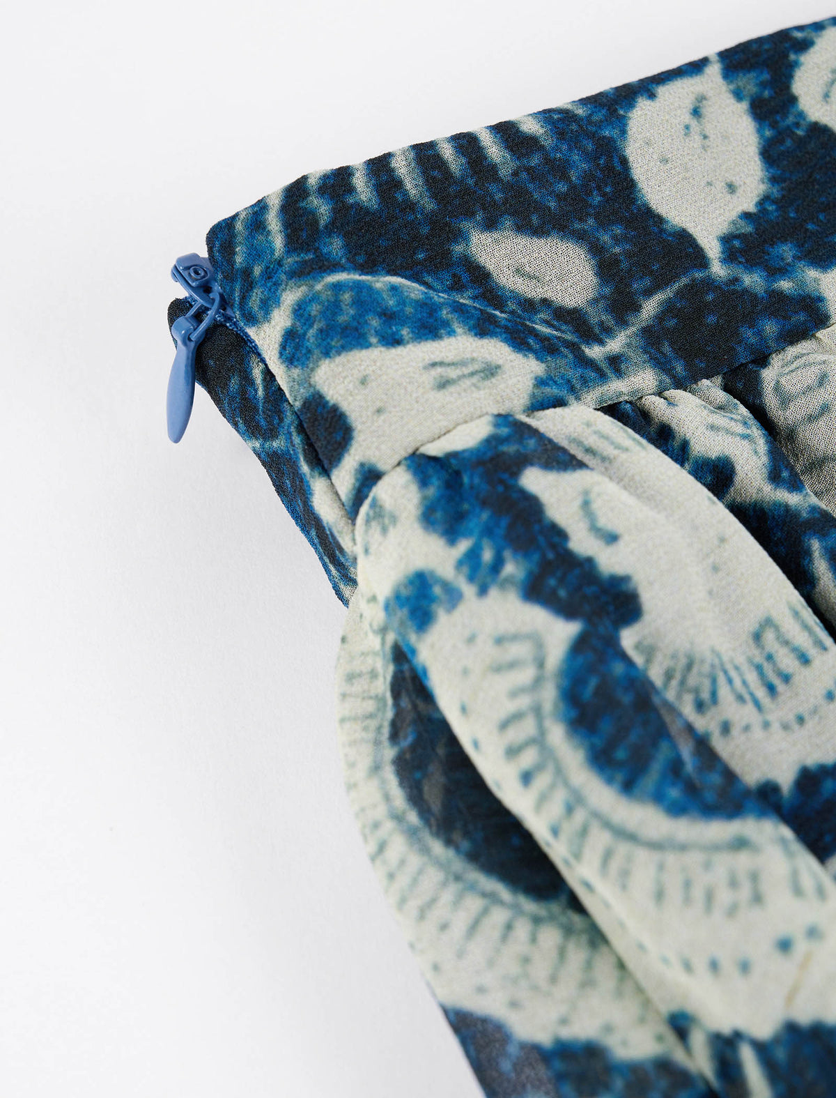 Floral Print Asymmetrical Midi Skirt