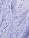 Light Purple Lace V-Neck Maxi Dress