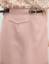 Tailored Midi Pencil Skirt