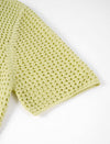 Crochet Short Sleeve Knit Top