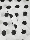 Tencel Linen Blend Polka Dot Sheer Bomber Jacket