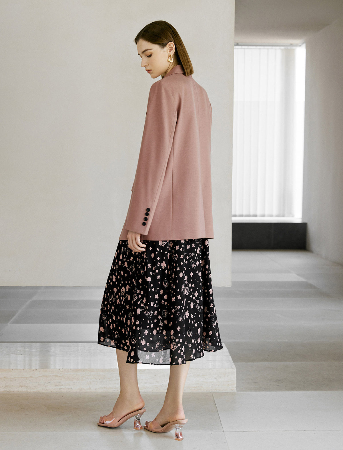 Brandy Rose Single Button Tailored Blazer