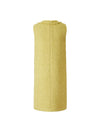 V-Neck Wool-Blend Sleeveless Knee-Length Dress