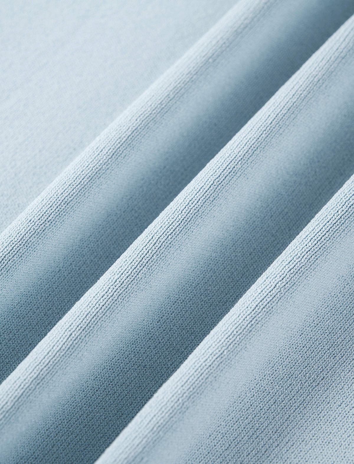 Light Blue Henley Knit Top