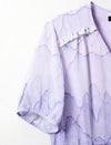 Purple Ombre Chiffon Midi Dress