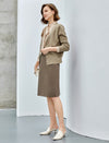 Classic Knit Button-Front Jacket