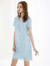 V-Neck Lace Cutout Dress