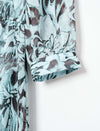Chiffon Floral Print V-Neck Midi Dress