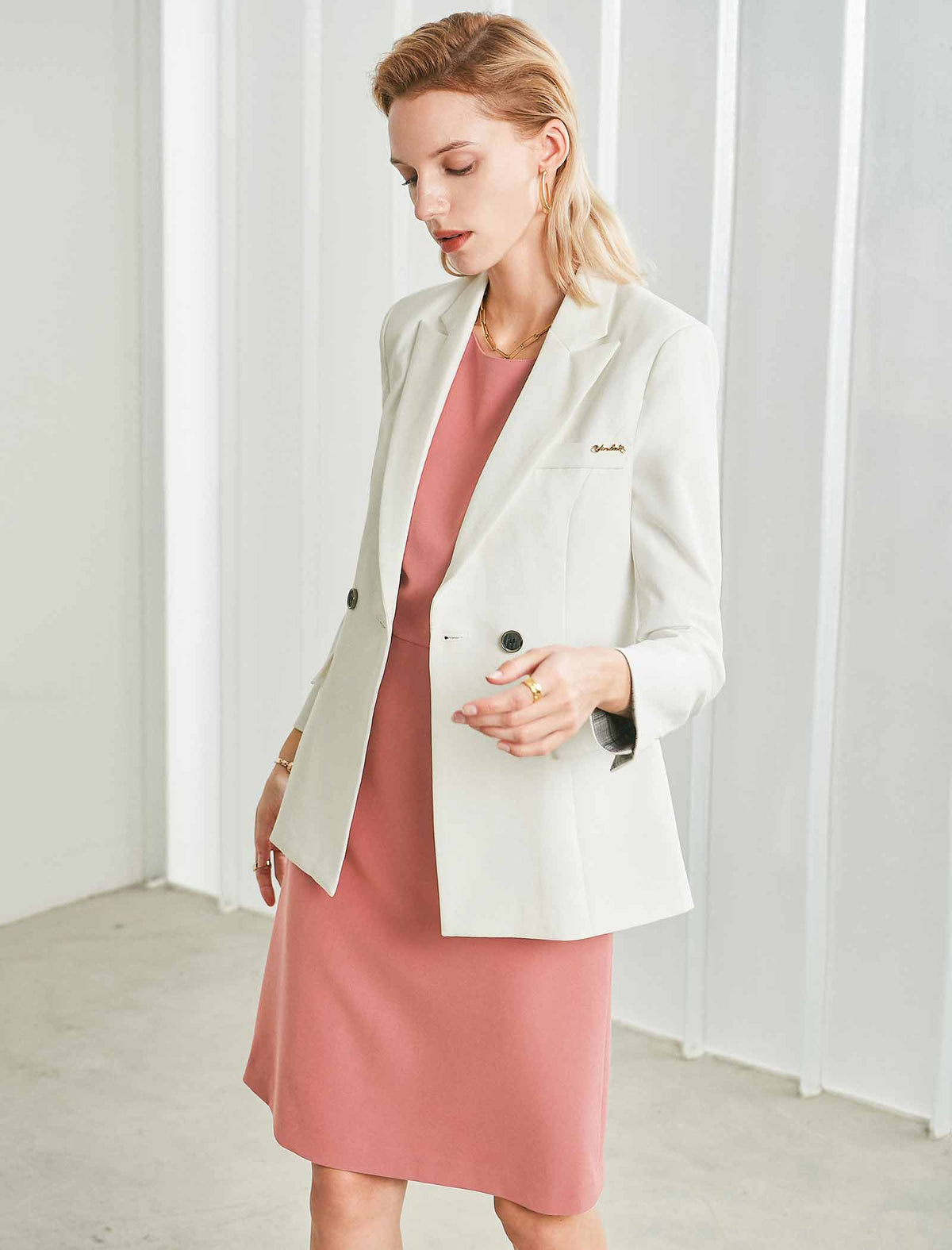 Solid Sheath Sleeveless Dress