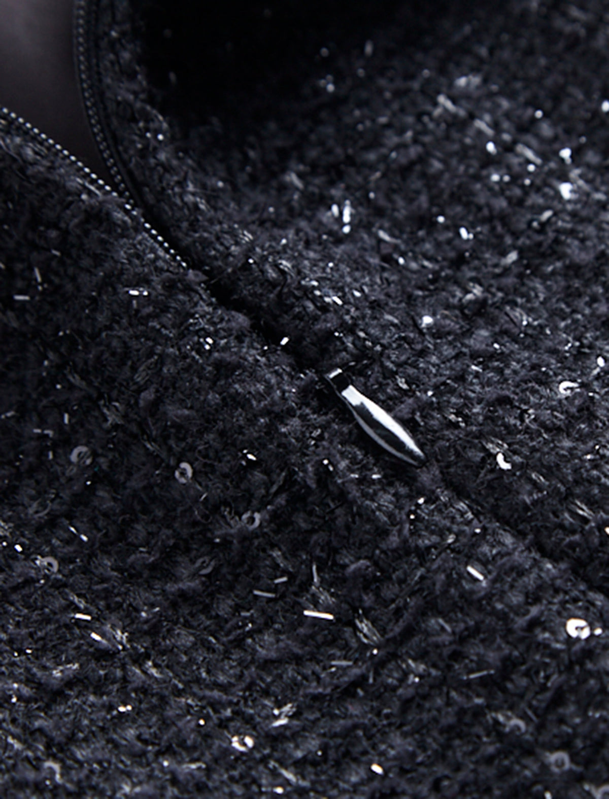 Black Slim Fit Wool Midi Pencil Skirt