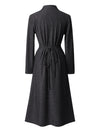 Glitter V-Neck Wrap Midi Dress