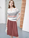 Minimal Pleated A-Line Skirt