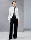 Shimmer Ruched Turtleneck Fitted Long Sleeve Top