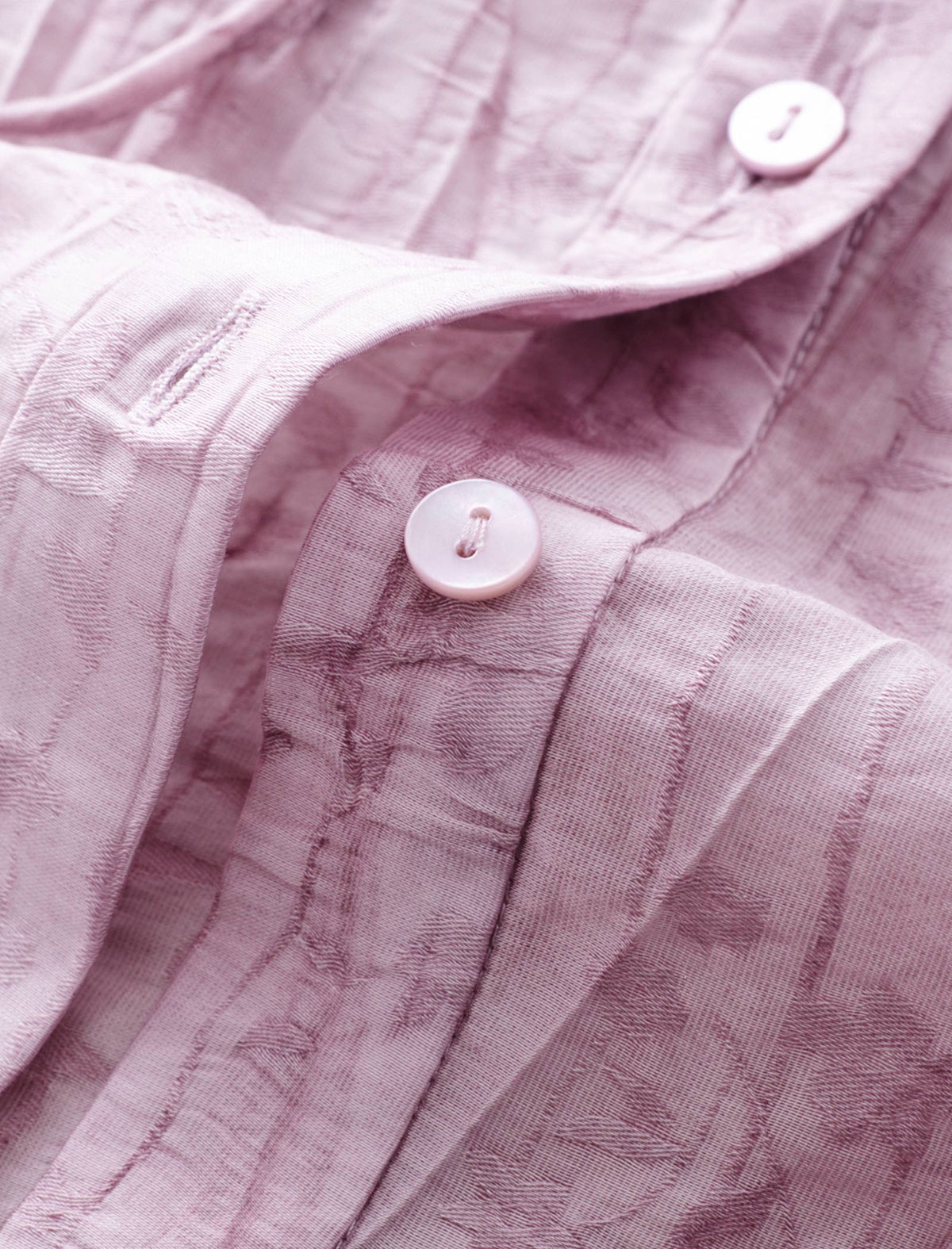 Textured Floral Drawstring Waist Top