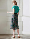 Silk Polka Dot Skirt