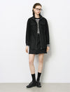 Striped Contrast-Panel Long-Sleeve Knit Top