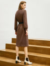 Classic Ribbed Belted Dress