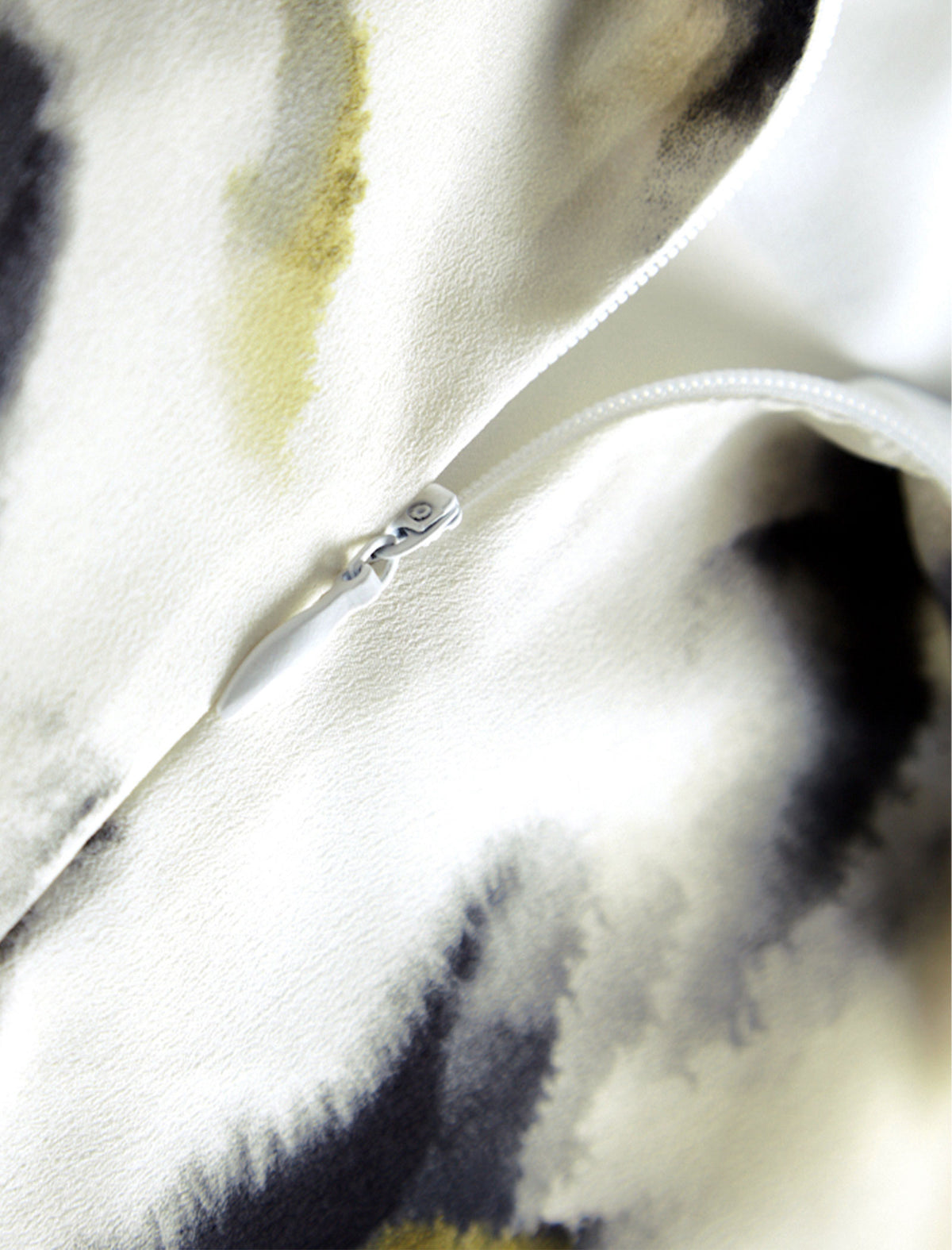 Abstract Print Flared A-Line Midi Skirt