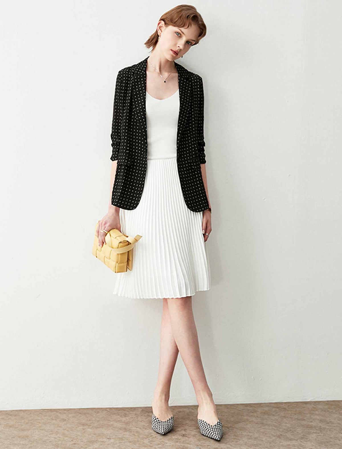 Elegant Pleated A-Line Skirt