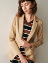Classic Refined Button-Front Blazer