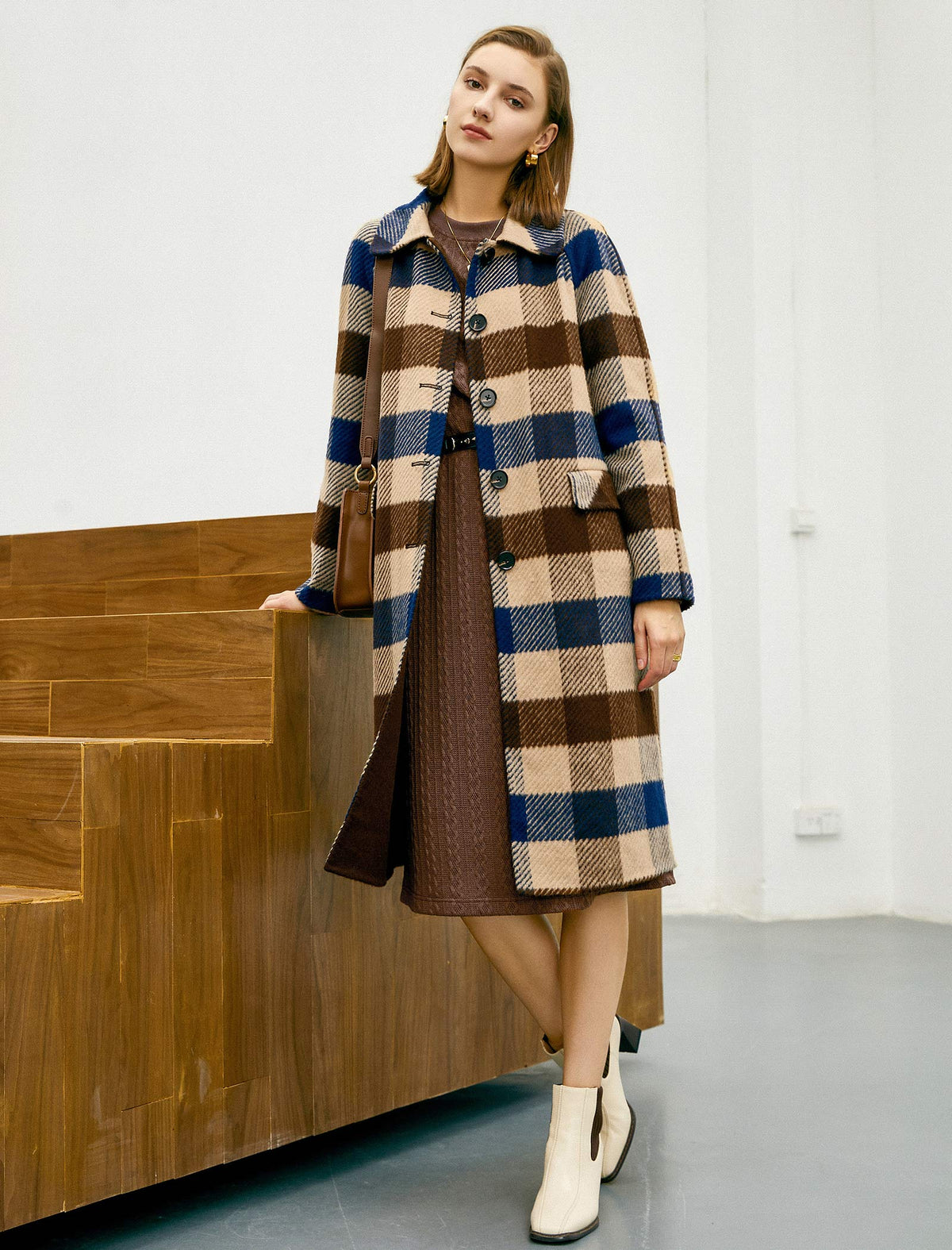 Classic Ribbed Belted Dress