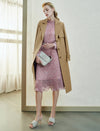Collared Belted Relaxed Straight-Fit Trench Coat