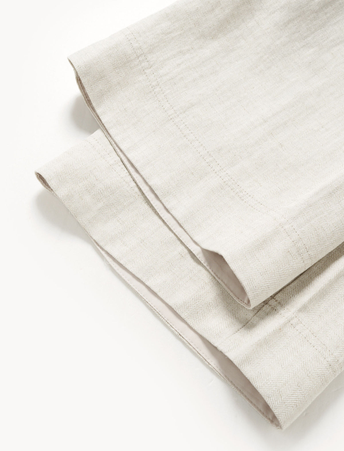 Linen Wide-Leg Drawstring Pants