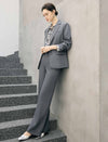Notched Lapel Single Button Tailored Blazer
