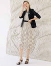 Sleeveless Chiffon Polka Dot Dress