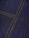 Denim Square Neck Midi Dress