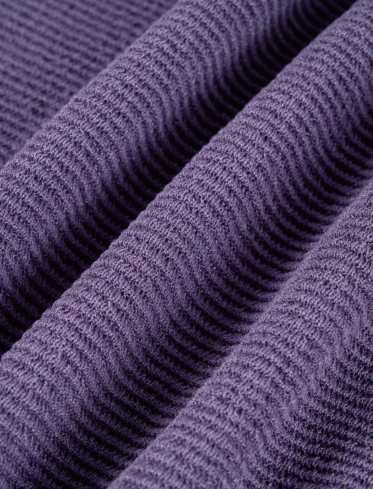 Lavender Scalloped Sleeve Knit Cardigan