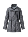 Quilted Polka Dot Padded Coat
