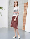 Minimal Pleated A-Line Skirt