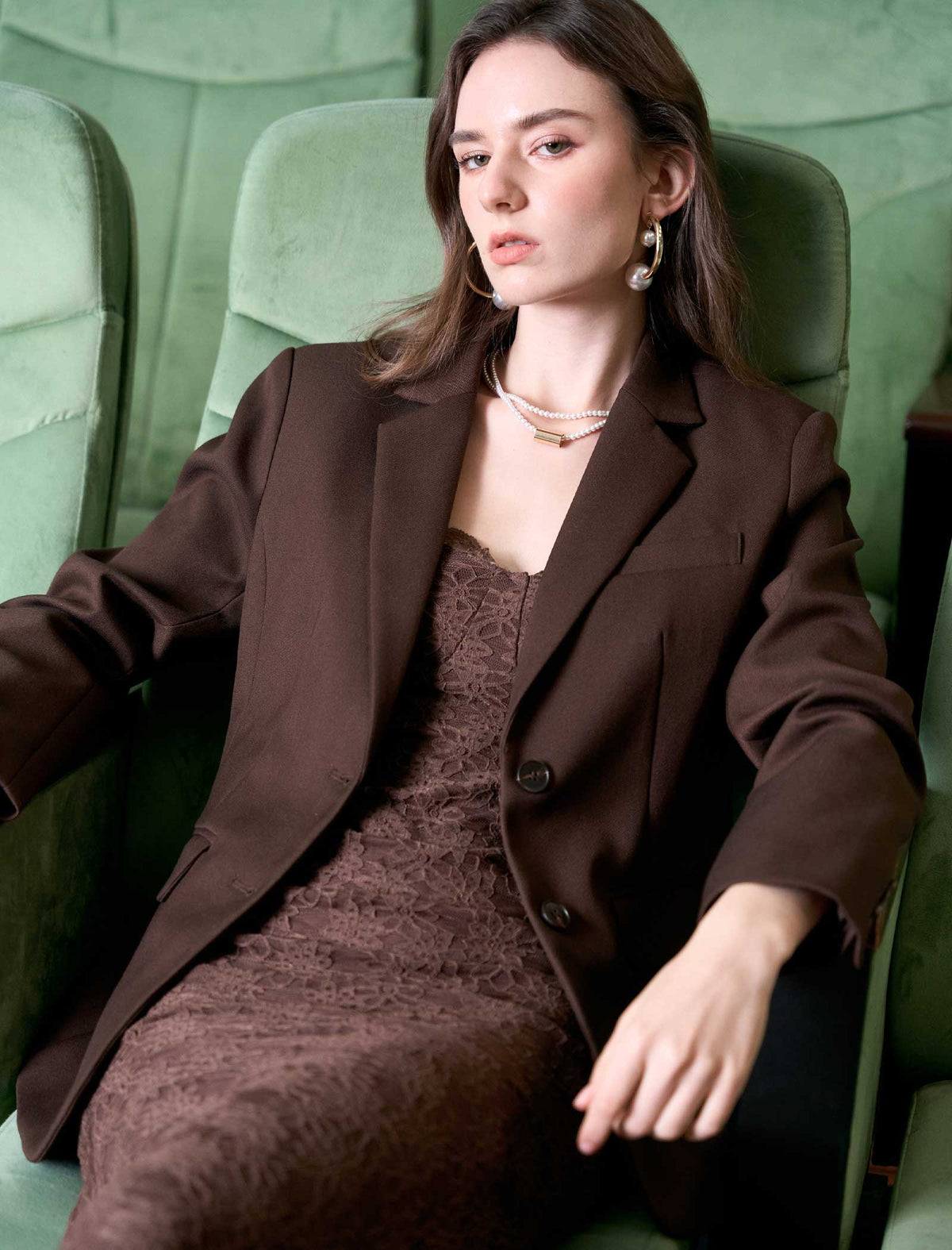 Lace Spaghetti Strap Mermaid Maxi Dress