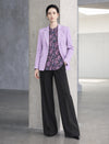 Soft Lavender Single-Breasted Blazer