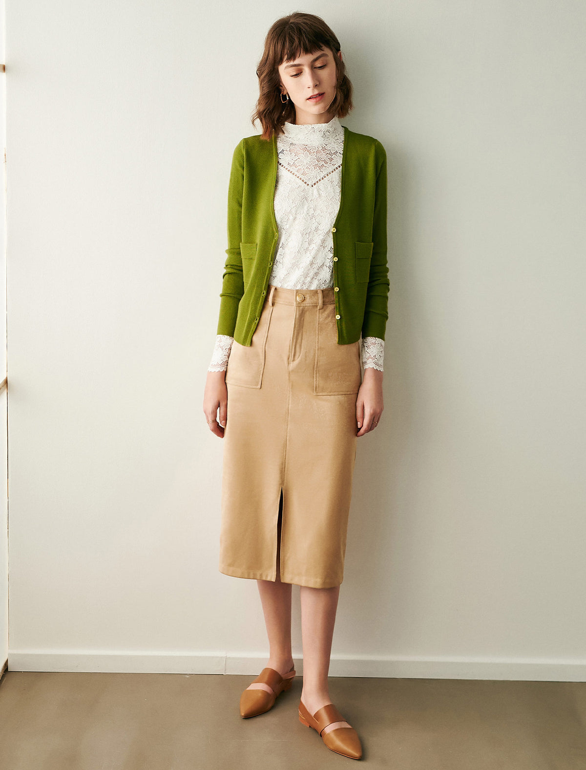 Classic Refined Straight-Fit Skirt