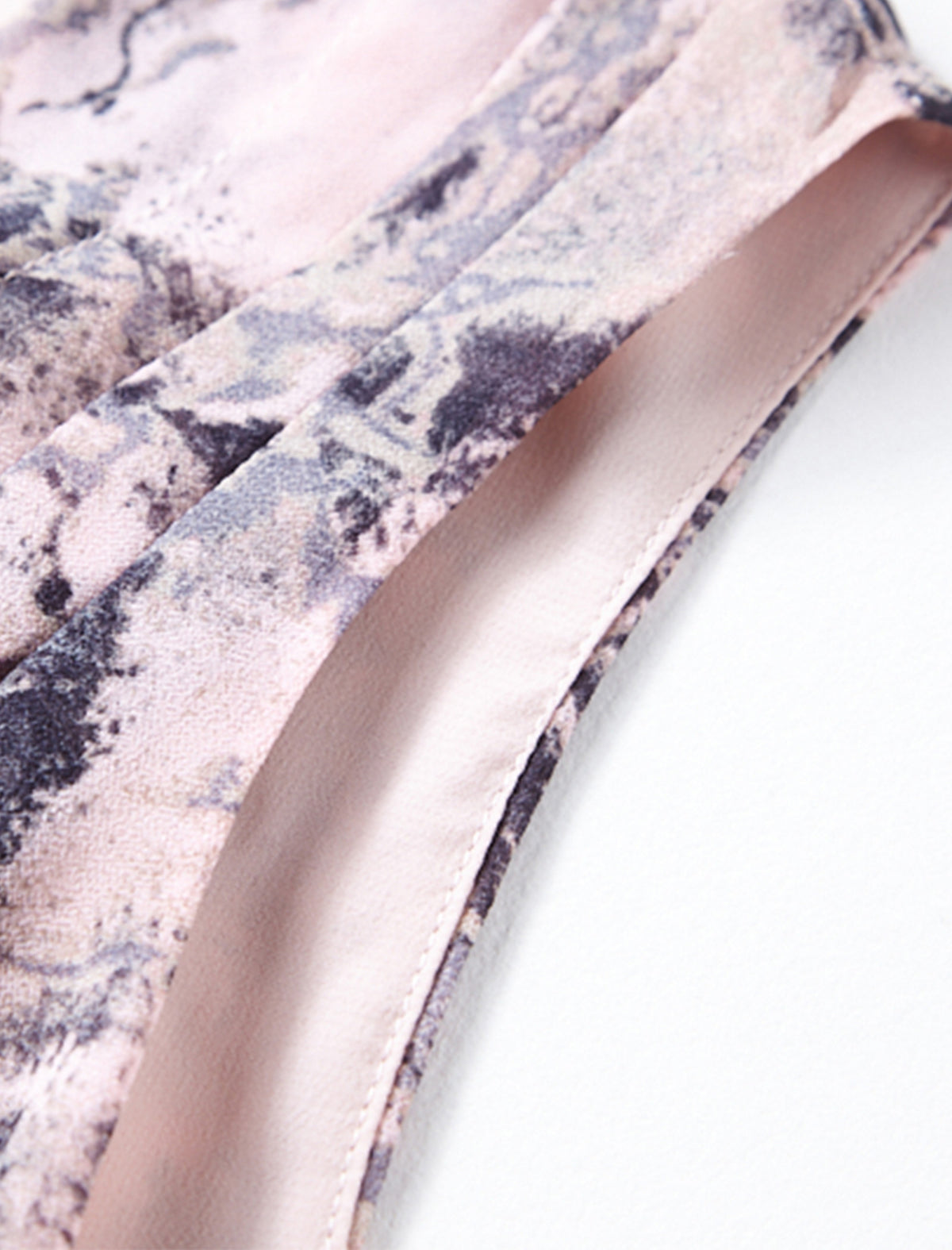 Tie Dye Irregular Neckline Sleeveless Midi Dress