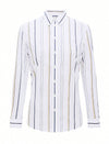 Striped Button-Down Shirt
