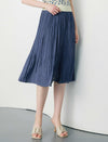 Minimal Pleated A-Line Skirt