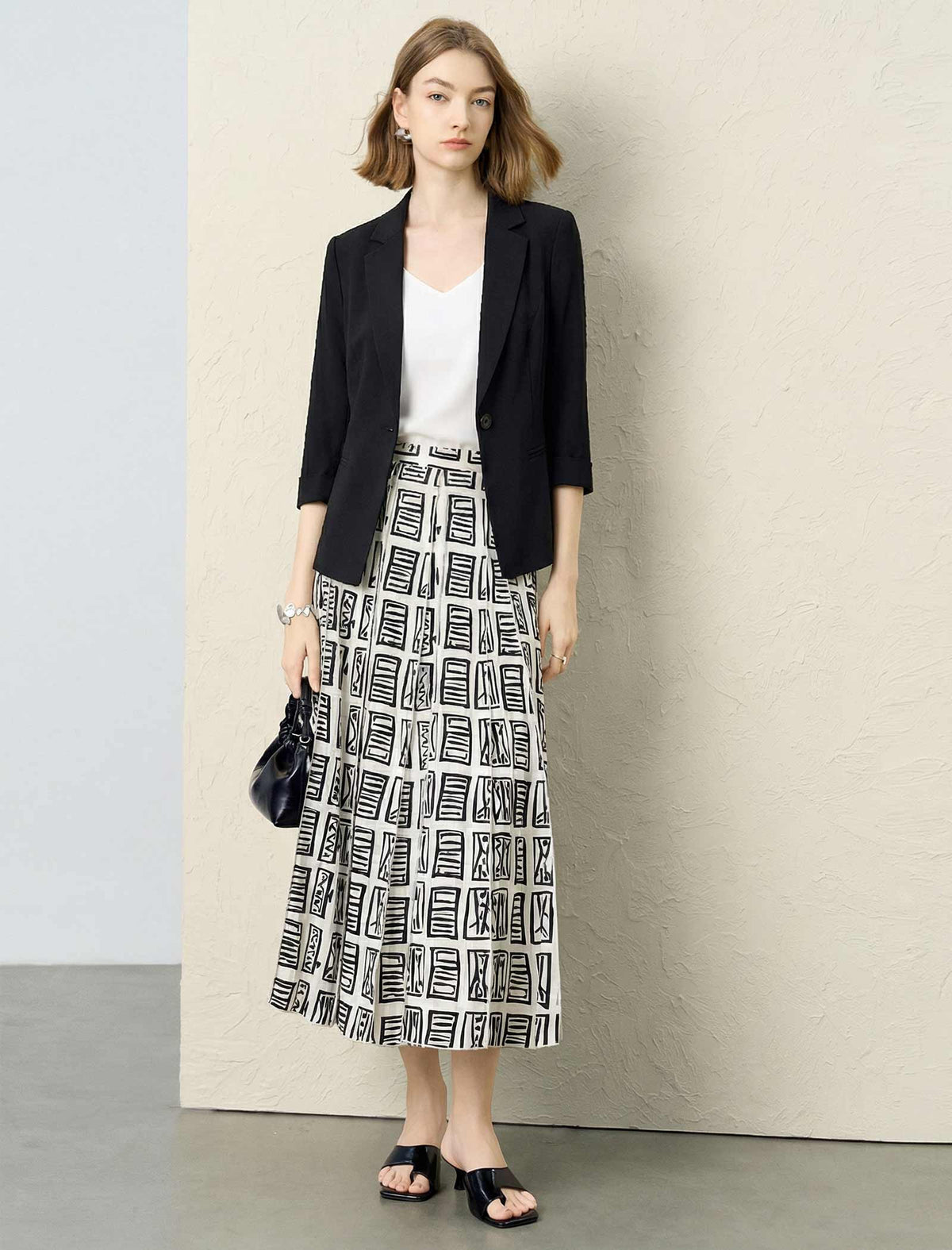 Effortless Tencel A-Line Skirt