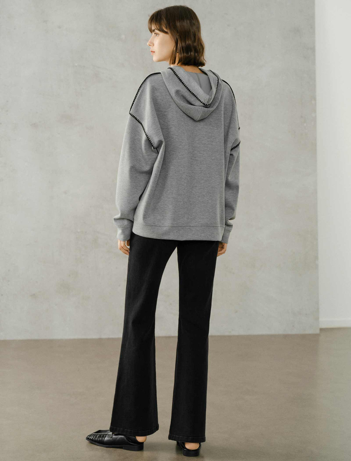 Contrast Stitch Hoodie