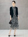 Wool Blend V-Neck Button Long Sleeve Cardigan