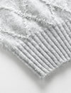 Mohair Sequins Diamond Knit Sweater