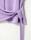 Side-Tie Short Sleeve Knit Top