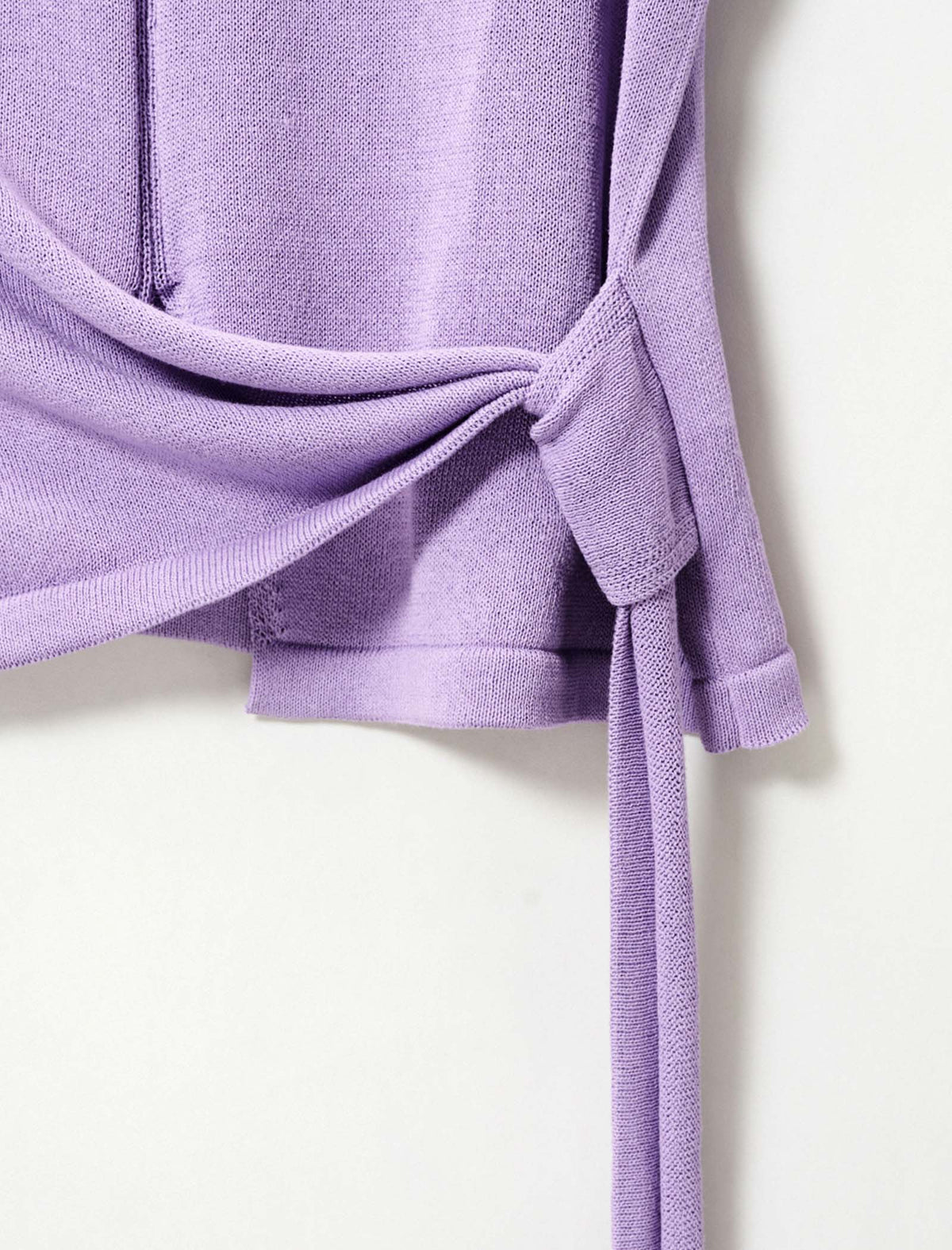 Side-Tie Short Sleeve Knit Top